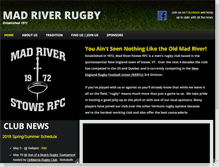 Tablet Screenshot of madriverrugby.com